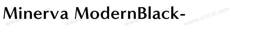 Minerva ModernBlack字体转换